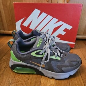 Nike Air Max 200 WTR BV5485 002 thunder grey/electric green sz 9.5